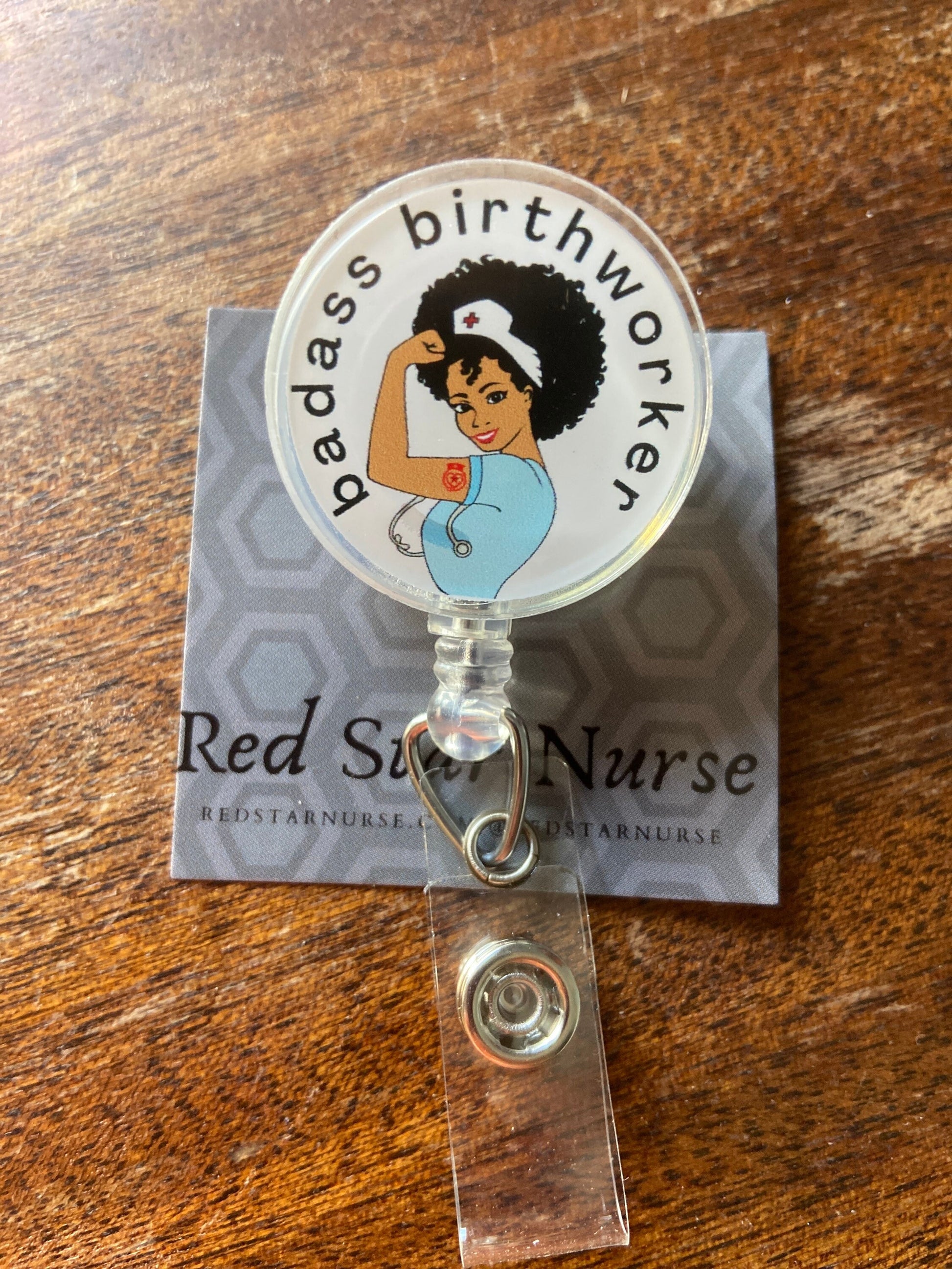 Nurse Charlotte badge reel